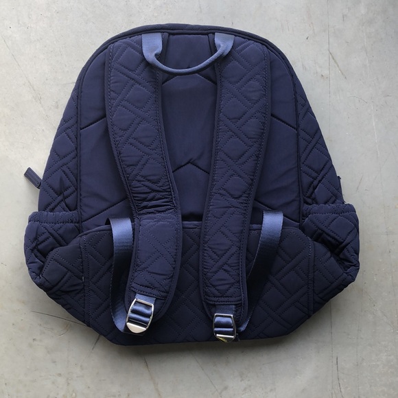 🆕 Vera Bradley Campus Backpack ~ Classic Navy - Picture 10 of 10